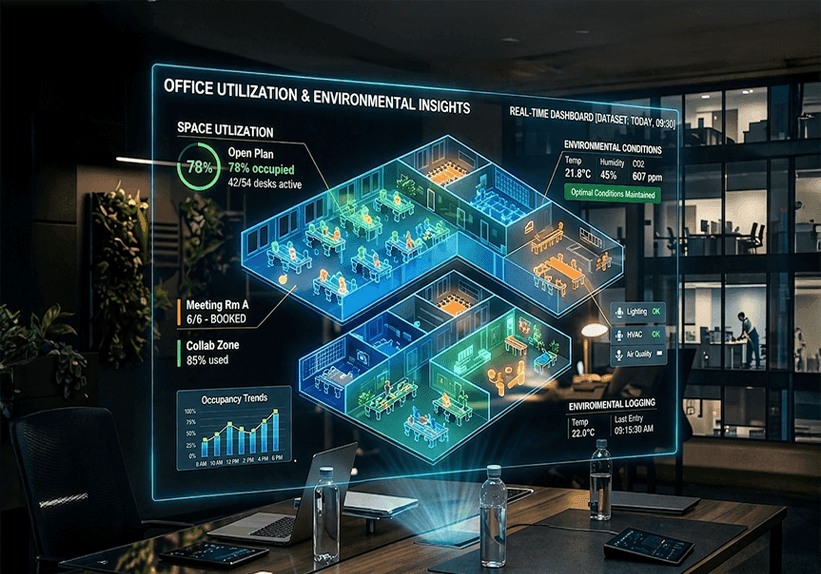 Creates a dynamic digital view of workplace.